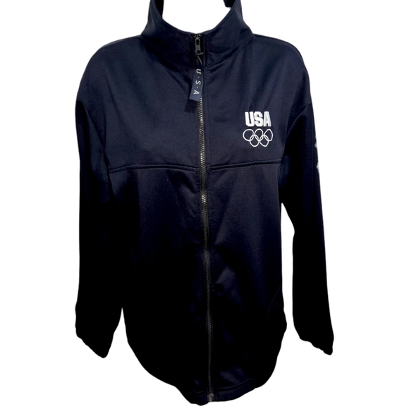 Vintage United States Olympic Committee Long Sleeve Zip Up Jacket - Picture 1 of 2